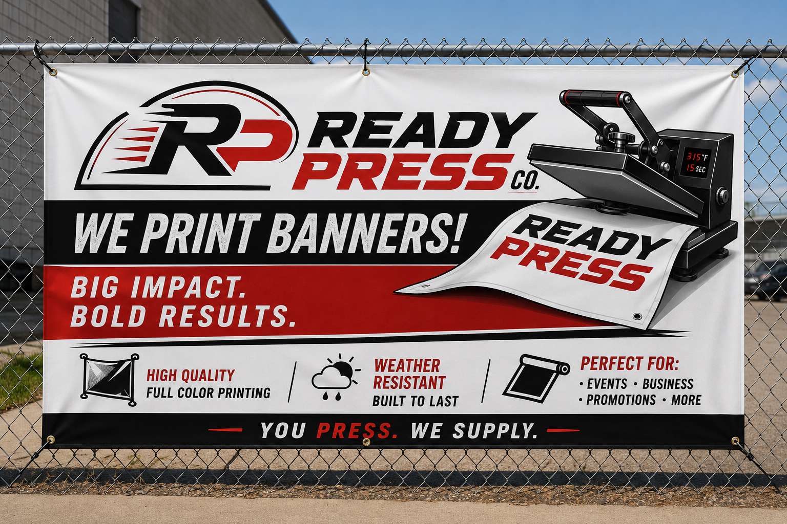 Custom Vinyl Banner — 13 oz Gloss
